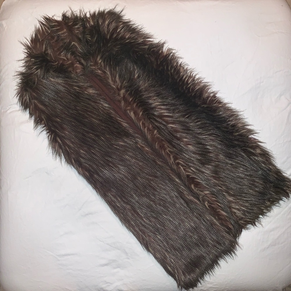 M faux fur vest